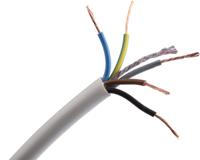 775-6176 RS PRO 3185Y 0.75 mm² 5 Core Power Cable, H05VV-F, White PVC, 100m