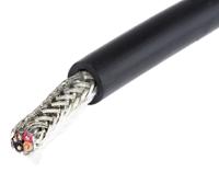 45104-bk005 Alpha Wire Xtra-Guard 4 Performance Cable Control Cable, 4 Cores, 0.35 mm² 22 AWG, Screened, 30 m, Black Thermoplastic