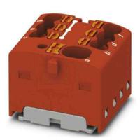 1047468 Phoenix Contact Distribution Block, 7 Way, 2.5mm², 17.5A, 450 V, Red