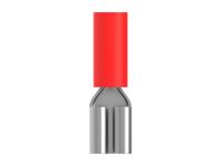 9-160483-1 TE Connectivity, PIDG Receptacle Crimp Quick Disconnect Terminal, Red, Insulated, Tin 0.3 → 1.5 mm²