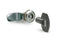 421311 Elesa Metalic Zinc Alloy Locking Latch, 20mm Panel-to-Tongue, 28mm Cutout, Key Unlock
