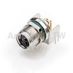 m8s-04pffr-sf8001 Amphenol Industrial Circular Connector, 4 Contacts, Panel, M8 Connector, Socket, Female, IP68, M Series