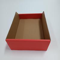 228-1194 RS PRO Cardboard Storage Bin, 300mm x 200mm x 100mm, Red
