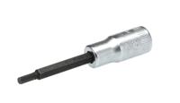 01450006 STAHLWILLE 1/4 in Drive Bit Socket, Hex Bit, 55 mm Overall Length