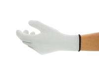 78110070 Ansell ActivArmr White Polyester Polyester Work Gloves, Size 7, Uncoated Coating