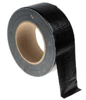 146-6828 RS PRO Duct Tape, 50m x 50mm, Black, Gloss Finish
