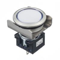 lbw6mp-1t04pw Idec, Flush Mount White Pilot Light, 26mm Cutout, IP65, Round, 24V ac/dc