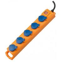 1159900205 brennenstuhl 2m 5 Socket Schuko Extension Lead, IP54