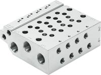 vabm-l1-10hw-g18-3 Festo VABM series 3 station G 1/8 Manifold Base for use with VUVG-B Series Sub-Base Valves, 566607