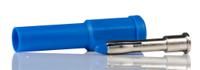 454-299 RS PRO Blue Male Banana Plug, 4 mm Connector, Solder Termination, 10A, 1000V, Tin Plating