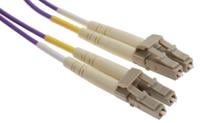536-6844 RS PRO LC to LC Duplex Multi Mode OM3 Fibre Optic Cable, 50/125μm, Purple, 5m