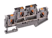 3211825 Phoenix Contact  PTTB 4-PV Series Grey, 0.2 → 6mm², Double-Level, Push In Termination