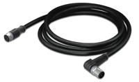 756-5402050-020 WAGO Straight Female 5 way M12 to Right Angle Male 5 way M12 Actuator/Sensor Cable, 2m