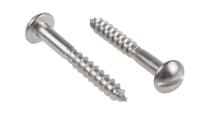 144-3531 RS PRO Slot Round Stainless Steel Wood Screw, A2 304, 4mm Thread, 30mm Length
