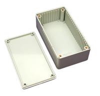 1591cgy Hammond 1591 Series Grey Flame Retardant ABS Enclosure, IP54, Grey Lid, 120 x 65 x 40mm