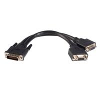 dmsvgavga1 StarTech.com Male DMS-59 to Female VGA x 2 Cable, 203mm Black