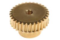 521-6941 RS PRO Bronze 1 Module Worm Wheel Gear 30 Tooth20mm Hub Dia., 30.24mm Pitch Dia. 20mm Face