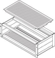 24560-082 nVent SCHROFF Cover Plate, 3U, 415mm