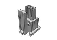 ipd1-02-s-k Samtec, IPD1 Male Crimp Connector Housing, 2.54mm Pitch, 2 Way, 1 Row