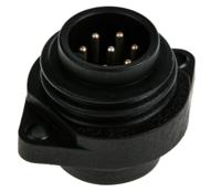 932326100-ca-6-gs Hirschmann Circular Connector, 6 Contacts, Flange, 21.8 mm Connector, Plug, Male, IP67, CA Series