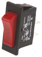 1634202-4 TE Connectivity SPST, On-Off Rocker Switch Panel Mount