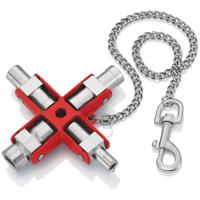 00-11-06 Knipex Diecast Zinc 9-way Universal Key, 5 → 11 mm Capacity