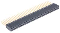 m20-6103245 HARWIN Straight Through Hole Mount PCB Socket, 64-Contact, 2-Row, 2.54mm Pitch, Solder Termination