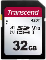 ts32gsdc420t Transcend 32 GB SDHC SD Card, A1, U1, V10