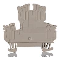 1029100000 Weidmuller  W Series Dark Beige, 0.5 → 4mm², Double-Level, Screw Termination