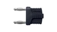 kurz-19-4-ig-mb-ni-sw Schutzinger Black Male Banana Plug, 4 mm Connector, Plug In Termination, 12A, 33 V ac, 70V dc, Nickel Plating