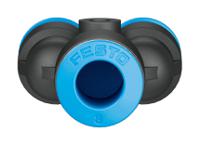 qsy-8-6 Festo QSY Series Y Tube-to-Tube Adaptor, Push In 8 mm to Push In 6 mm, Tube-to-Tube Connection Style, 153154