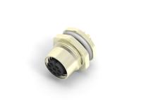 t4131012081-000 TE Connectivity Circular Connector, 8 Contacts, Rear, M12 Connector, Socket, Female, IP67, M12 Series