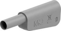 662023-28 Staubli Grey Plug Test Plug, Solder Termination, 32A, 1kV, Gold Plating