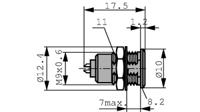 era0s302cll Lemo, 2 Contacts, Panel, Socket, Female, IP50, S Series