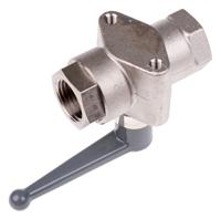 6402-13-21 Legris Brass 2 Way, Ball Valve, Threaded, BSPP 1/2in
