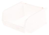 315-1123 RS PRO PP Storage Bin, 90mm x 100mm x 50mm, White