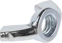 521-866 24mm Bright Zinc Plated Steel Wingnut, M5