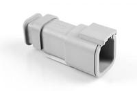 atm04-6p-sr01gy Amphenol Industrial, ATM Automotive Connector Socket Grey Cable Mount 6 Way, Crimp Termination ATM04-6P-SR01GY