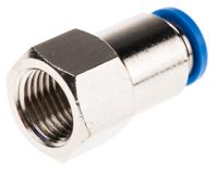 qsf-14-8-b Festo QS Series Straight Threaded Adaptor, G 1/4 Female to Push In 8 mm, Threaded-to-Tube Connection Style, 153026