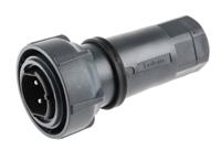 pxp701003pst1315 Bulgin Circular Connector, 3 Contacts, Cable, Standard Connector, Plug, Male, IP66, IP68, IP69K, Buccaneer 7000 Series