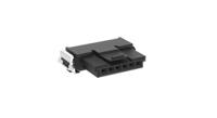 384804-384804-e ERNI SMC Series Right Angle Surface Mount PCB Socket, 6-Contact, 1-Row, 1.27mm Pitch