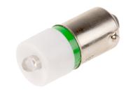 210-197 RS PRO Green LED Indicator Lamp, 60V ac/dc, BA9s Base, 10mm Diameter, 330mcd