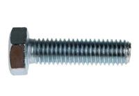 264-6400 RS PRO Bright Zinc Plated Steel, Hex Bolt, M8 x 30mm