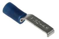 270-7604 RS PRO Hooked Insulated Crimp Blade Terminal 17.4mm Blade Length, 1.5mm² to 2.5mm², 16AWG to 14AWG, Blue