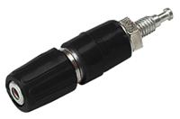 930268100 Hirschmann Test & Measurement Black Female Banana Socket, 2mm Connector, Solder Termination, 6A, 30 V ac, 60V dc