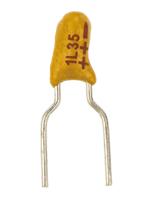 489d105x0035b6ve3 Vishay 1μF MnO2 Tantalum Capacitor 35V dc, 489D Series