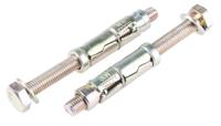 908-6915 RS PRO Carbon Steel Shield Anchor Loose Bolt M10 x 60mm, 16mm Fixing Hole