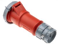 3881 MENNEKES, PowerTOP IP67 Red Cable Mount 3P + N + E Industrial Power Socket, Rated At 16A, 400 V
