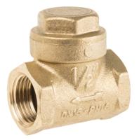 486-209 RS PRO Brass Single Check Valve, BSP 1/2in, 16 bar