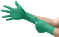92500070 Ansell TouchNTuff Green Nitrile Work Gloves, Size 7, Nitrile Coating